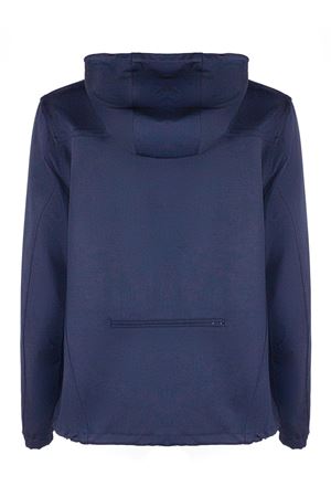 Blue technical fabric jacket with hood MAURO GRIFONI | GV16113018247